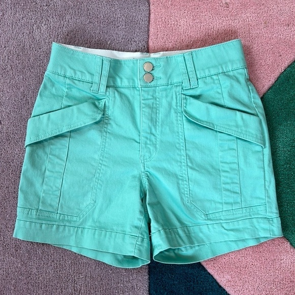 Democracy "Ab"solution® High Rise Colored 4 1/2" Inseam Utility Shorts Size 2 - Picture 1 of 17